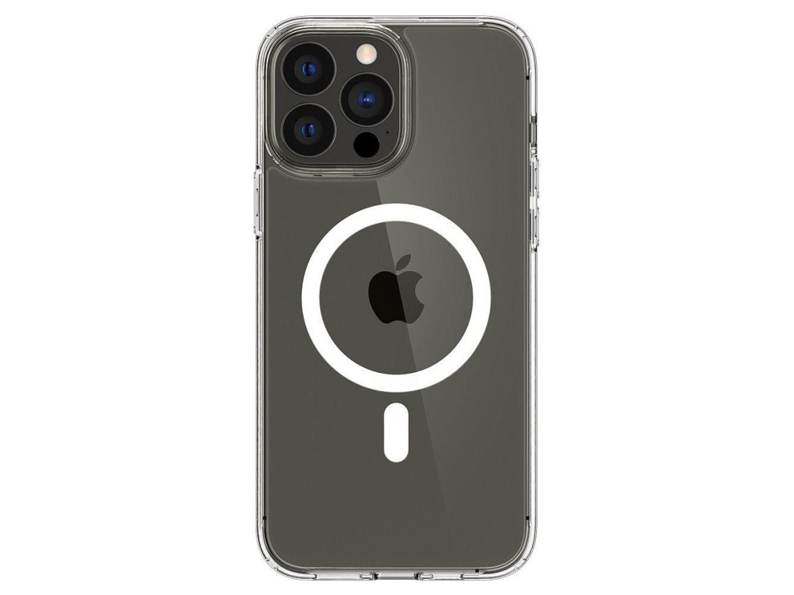 Funda Spigen Ultra Hybrid Mag Case con MagSafe para iPhone 13 Pro Max - Blanca