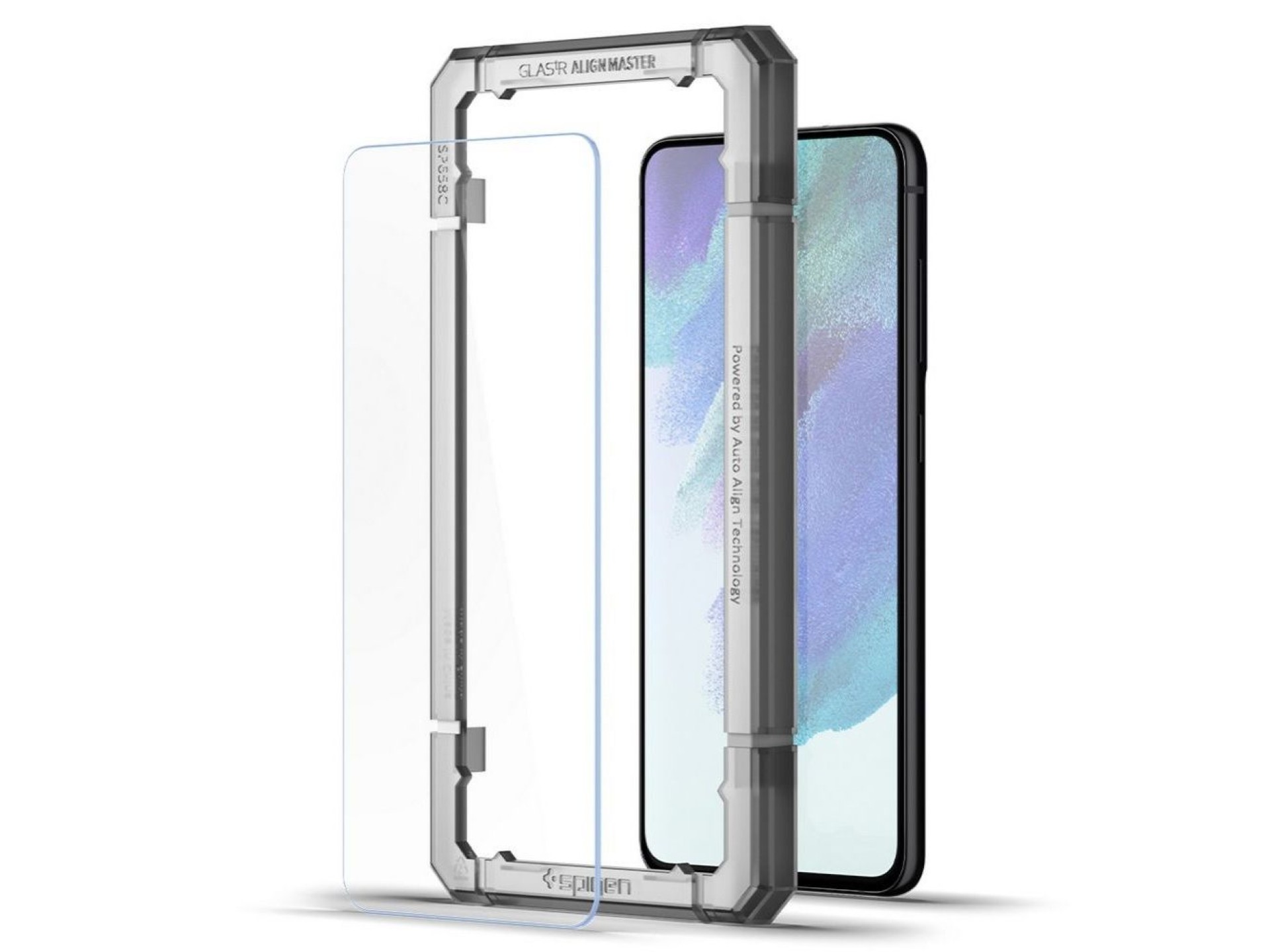 Película de vidro temperado Spigen ALM Glas.tR para Samsung Galaxy S21 FE - 2 unidades.