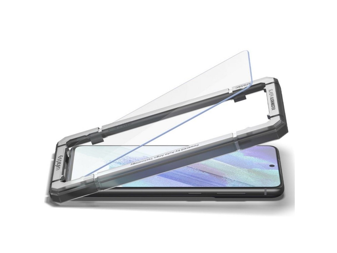 Película de vidro temperado Spigen ALM Glas.tR para Samsung Galaxy S21 FE - 2 unidades.