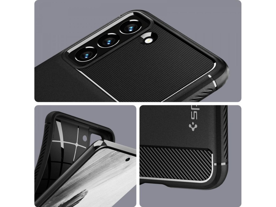 Capa Spigen Rugged Armor para Samsung Galaxy S21 FE - Preto Fosco