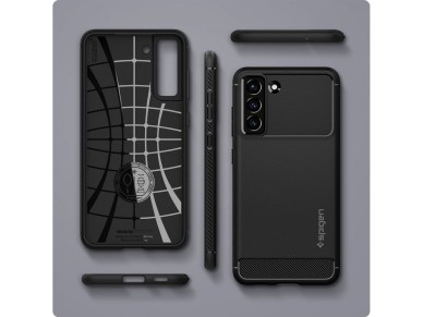Spigen Rugged Armor Case for Samsung Galaxy S21 FE - Matte Black Spigen Rugged Armor Case for Samsung Galaxy S21 FE - Matte Black