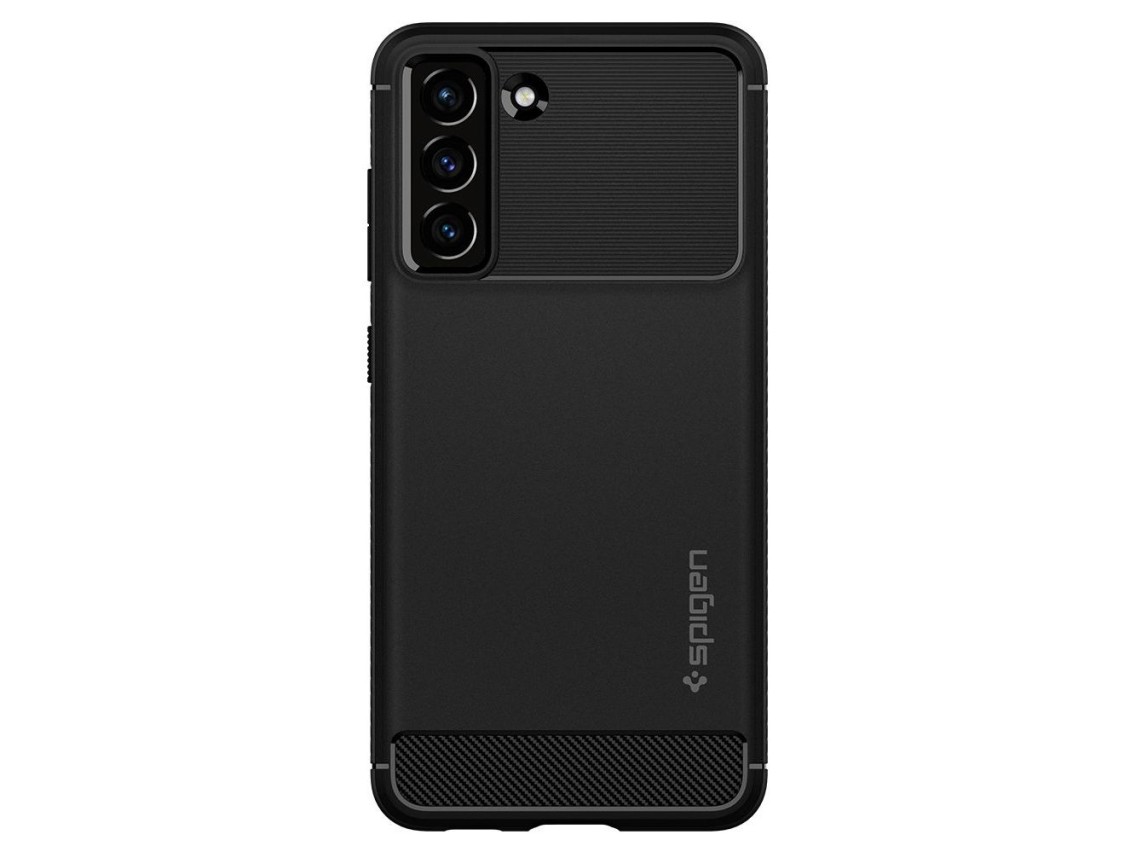 Capa Spigen Rugged Armor para Samsung Galaxy S21 FE - Preto Fosco
