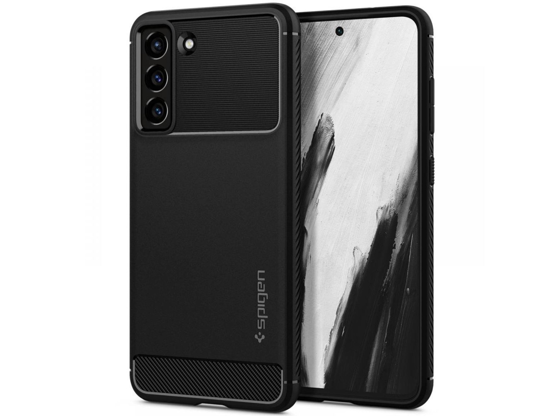 Capa Spigen Rugged Armor para Samsung Galaxy S21 FE - Preto Fosco