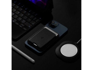 Carteira magn�tica Spigen Valentinus com MagSafe - Preta