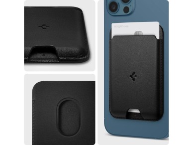 Carteira magn�tica Spigen Valentinus com MagSafe - Preta