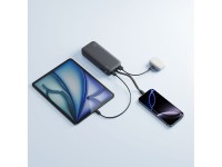 Cuktech LPB200N 40W 20000mAh Powerbank with Integrated Cable - Gray
