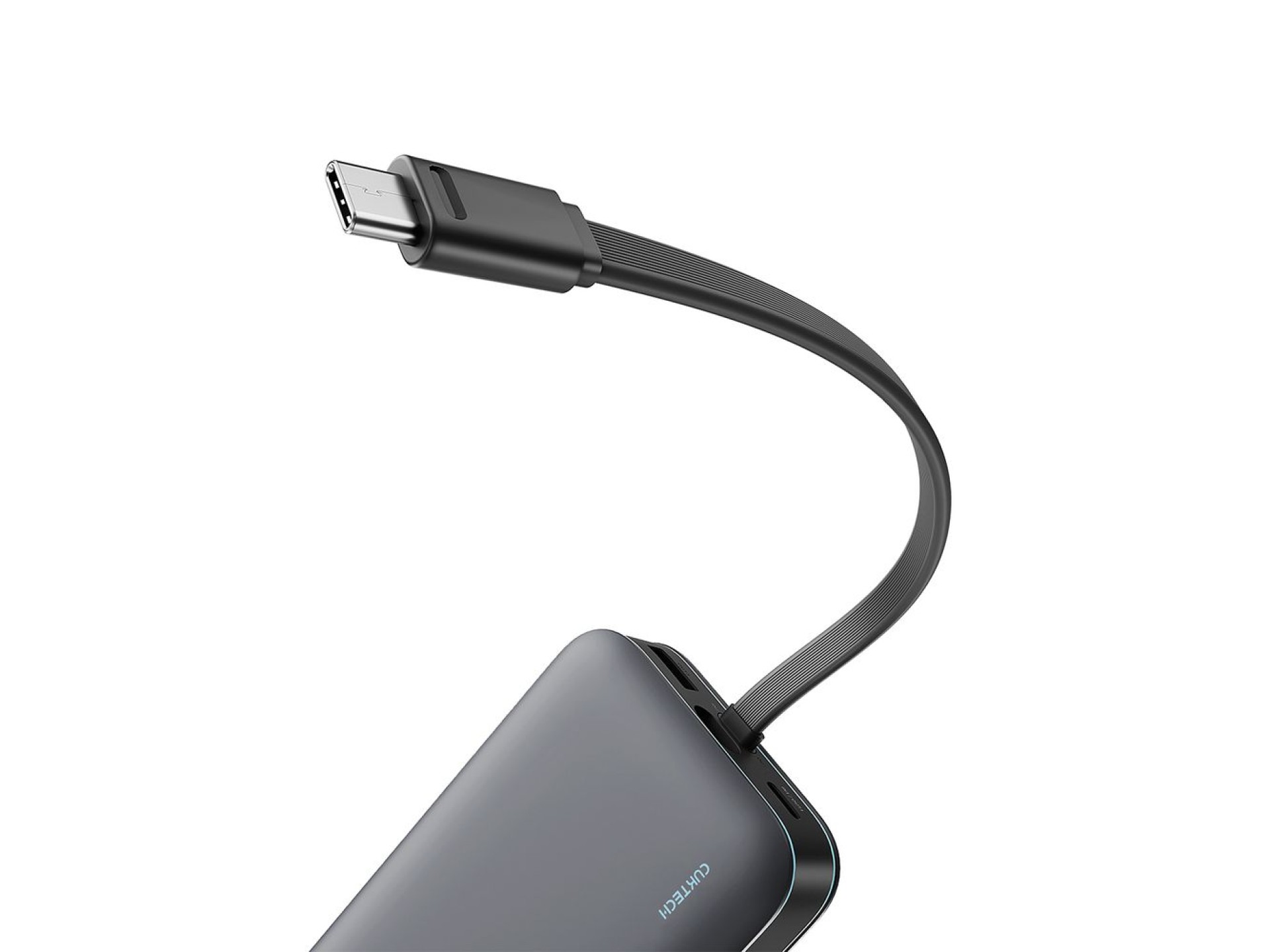 Cuktech LPB200N 40W 20000mAh Powerbank with Integrated Cable - Gray