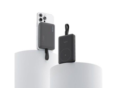 Bateria externa Cuktech CP132ML de 10000mAh compat�vel com MagSafe - Preta