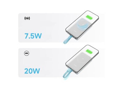 Bater�a externa magn�tica Cuktech CP132ML de 10000 mAh - Blanca