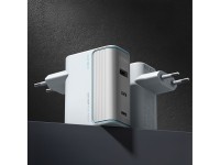 Cuktech AD1003EU 100W GaN 2x USB-C + USB-A Wall Charger with Cable - White Cuktech AD1003EU 100W GaN 2x USB-C + USB-A Wall Charger with Cable - White