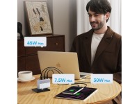 Cuktech AD1003EU 100W GaN 2x USB-C + USB-A Wall Charger with Cable - White Cuktech AD1003EU 100W GaN 2x USB-C + USB-A Wall Charger with Cable - White