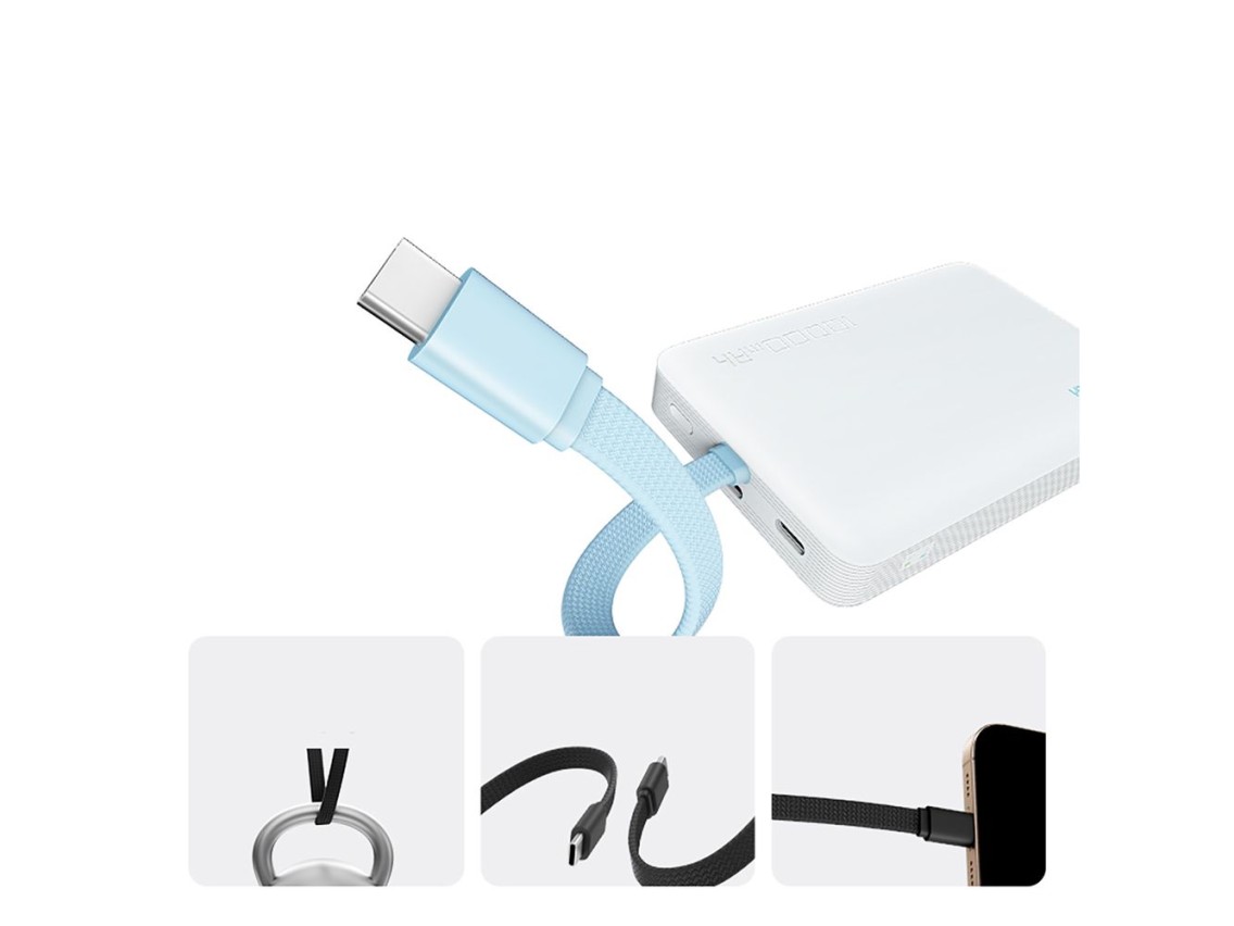 Batería externa magnética Cuktech CP132ML de 10000 mAh - Blanca
