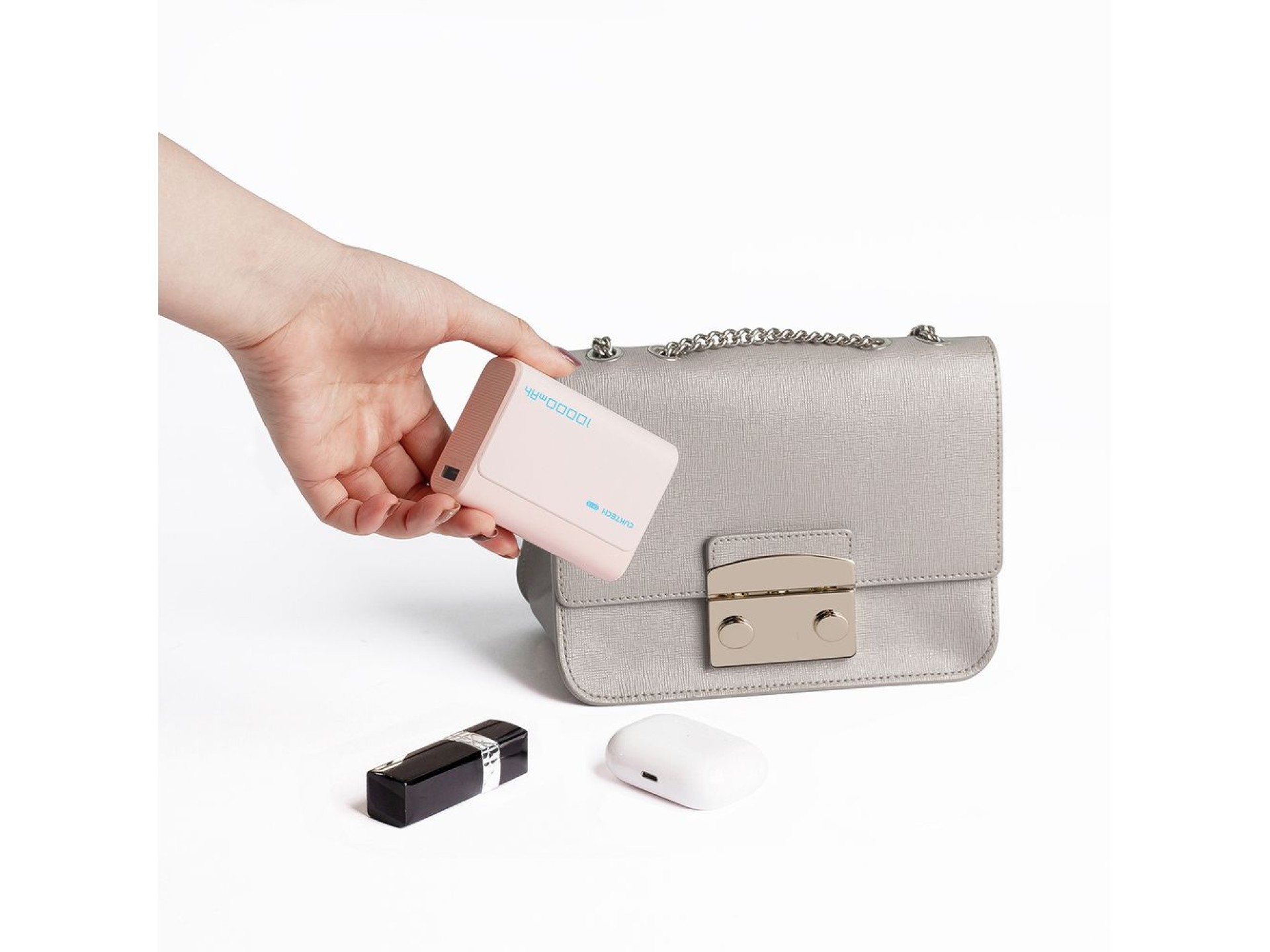 Powerbank Cuktech CP13 30W 10000mAh USB-C + USB-A - rosa