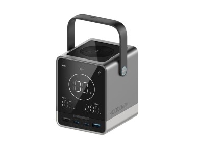 Bater�a externa Cuktech de 300 W y 40000 mAh con carga inal�mbrica, 2 puertos USB-C + 2 puertos USB-