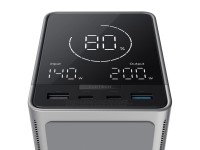 Powerbank Cuktech 300W 40000mAh com carregamento sem fio 2x USB-C + 2x USB-A - Preto Powerbank Cuktech 300W 40000mAh com carregamento sem fio 2x USB-C + 2x USB-A - Preto