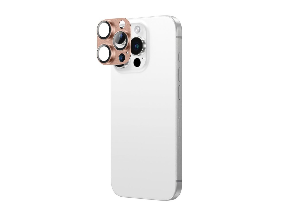 AmazingThing Aviation-Grade Alloy Tempered Glass Lens for iPhone 16 Pro / 16 Pro Max Camera Lens - R