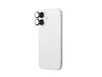 AmazingThing AR Aluminum 2 Lens Glass con marco para lente de cámara para iPhone 16 / 16 Plus - Negr AmazingThing AR Aluminum 2 Lens Glass con marco para lente de cámara para iPhone 16 / 16 Plus - Negr