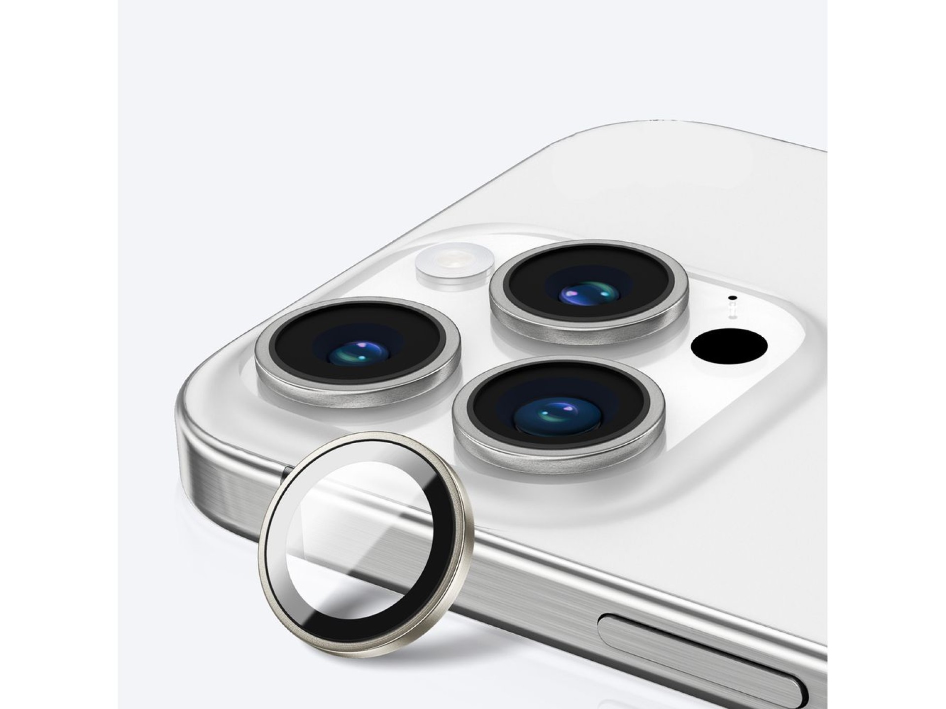 AmazingThing AR 3 Lens Glass Full Clear Tempered Glass for iPhone 16 Pro / 16 Pro Max - Transparent