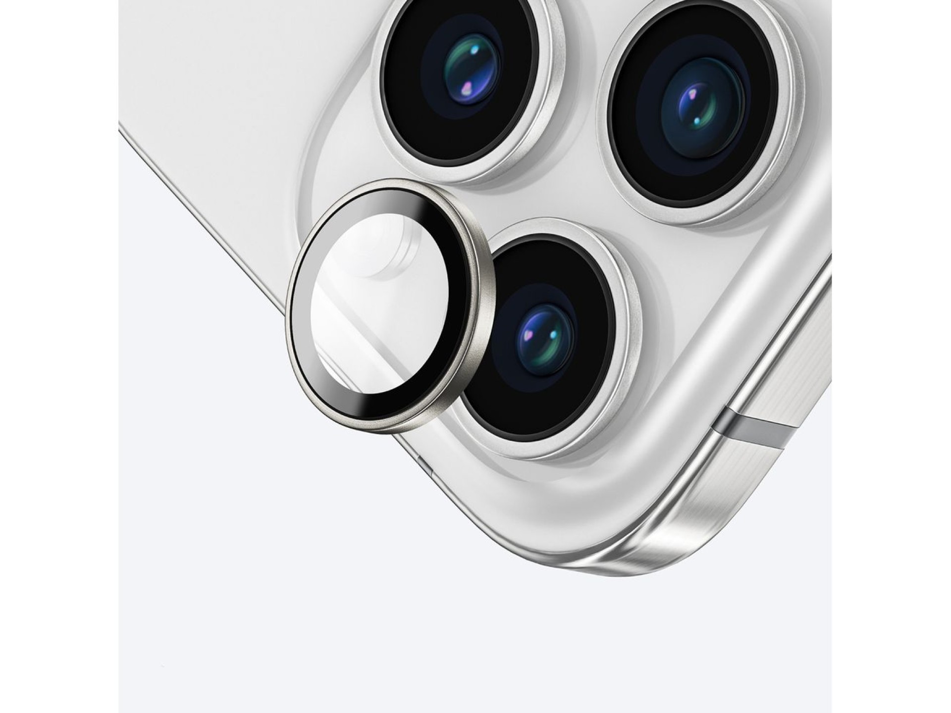 AmazingThing AR 3 Lens Glass Full Clear Tempered Glass for iPhone 16 Pro / 16 Pro Max - Transparent