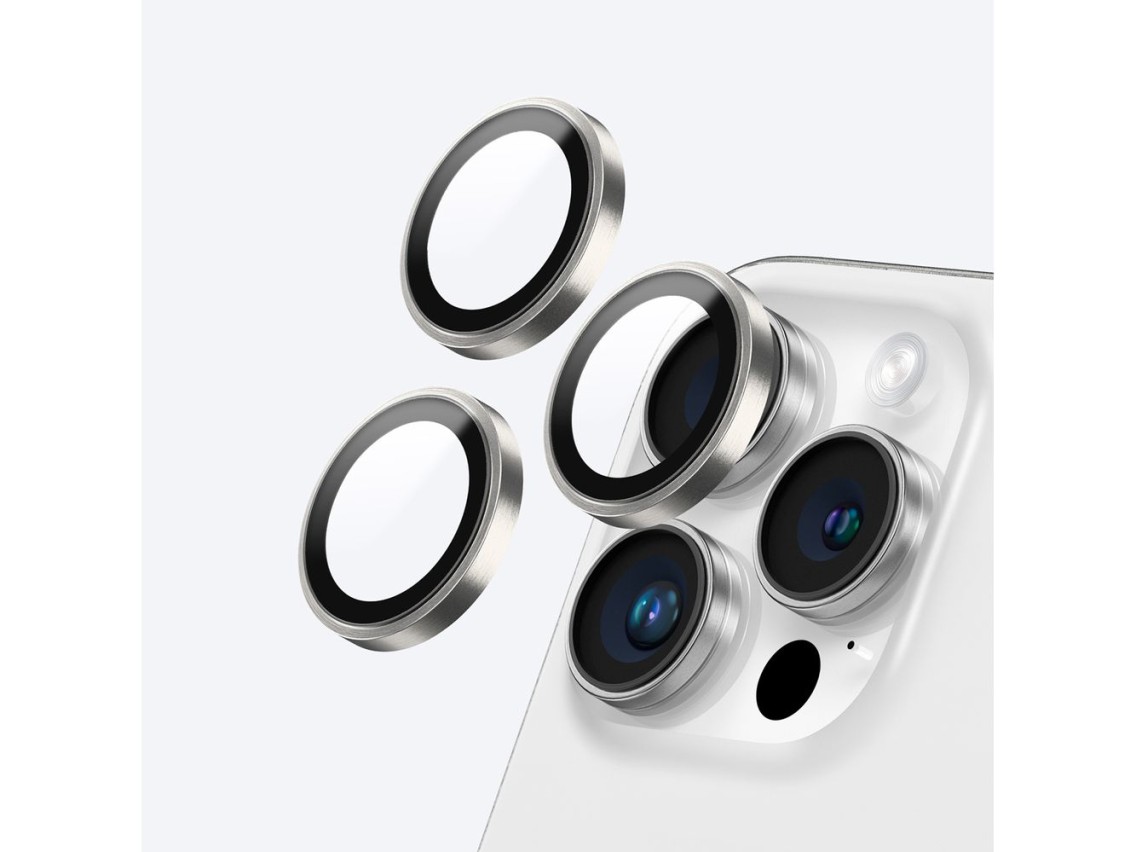 AmazingThing AR 3 Lens Glass Full Clear Tempered Glass for iPhone 16 Pro / 16 Pro Max - Transparent