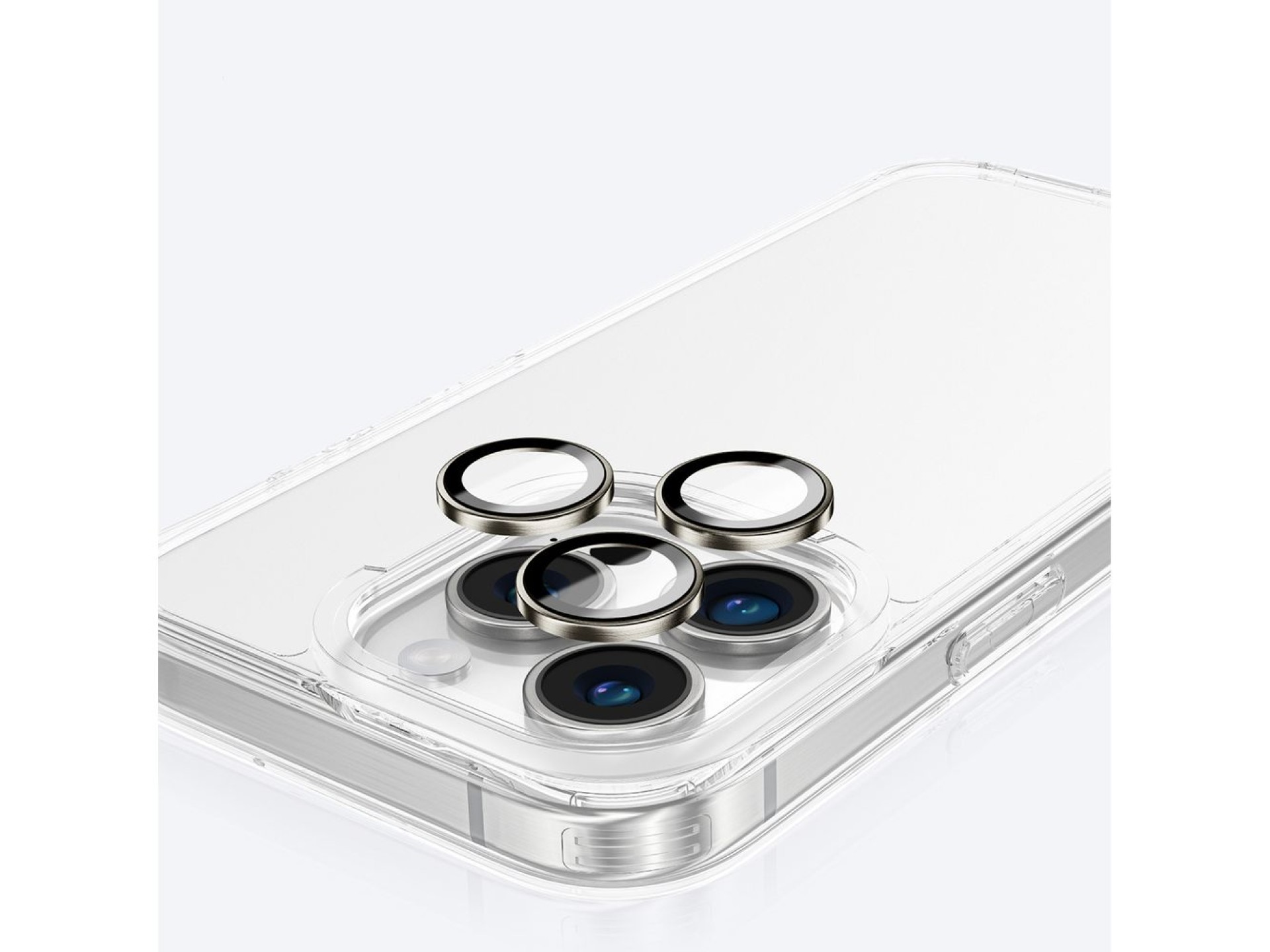 AmazingThing AR 3 Lens Glass Full Clear Tempered Glass for iPhone 16 Pro / 16 Pro Max - Transparent
