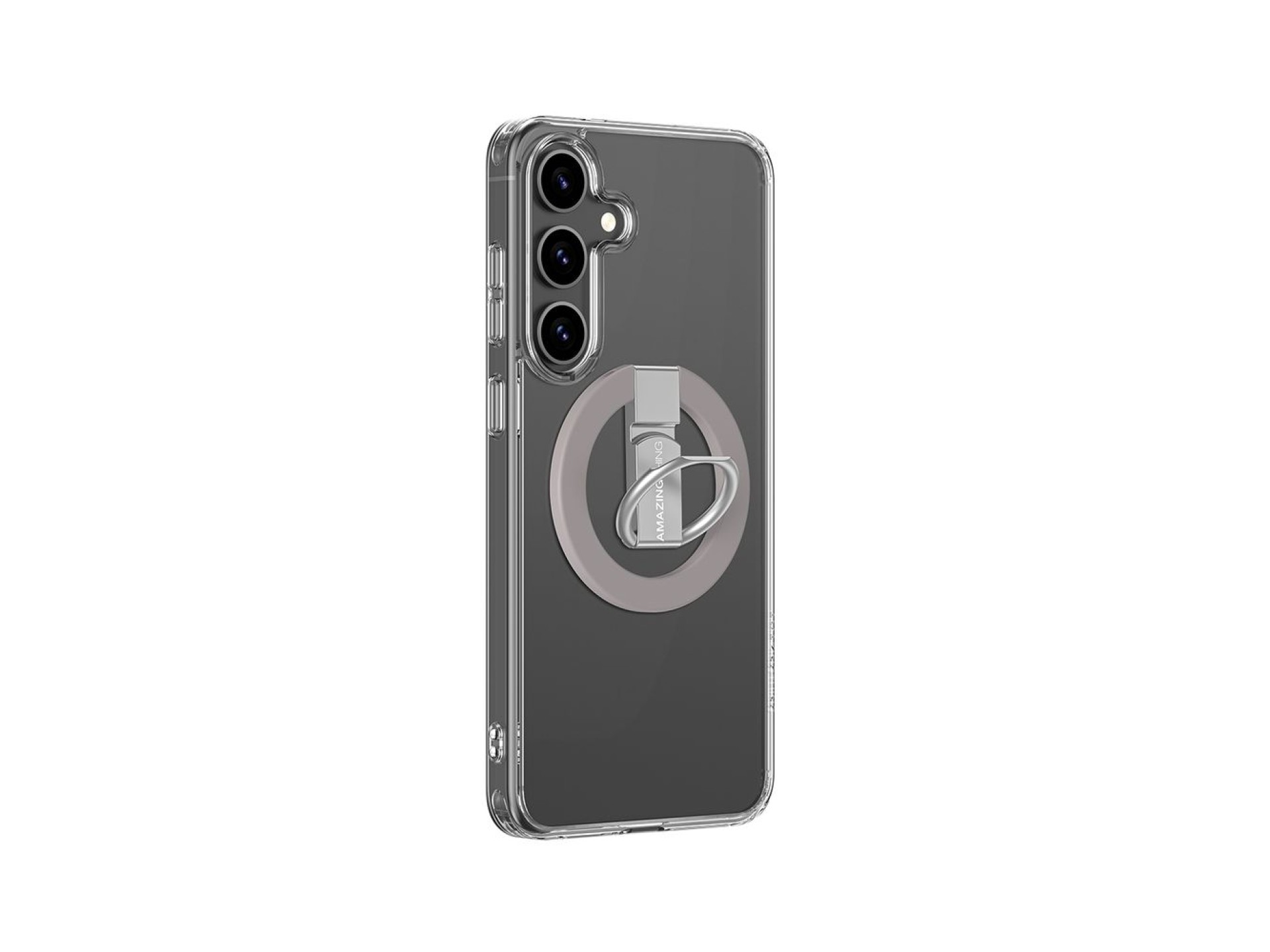 Capa AmazingThing Minimal Mag com Anel Magnético para Samsung Galaxy S25+ - Transparente