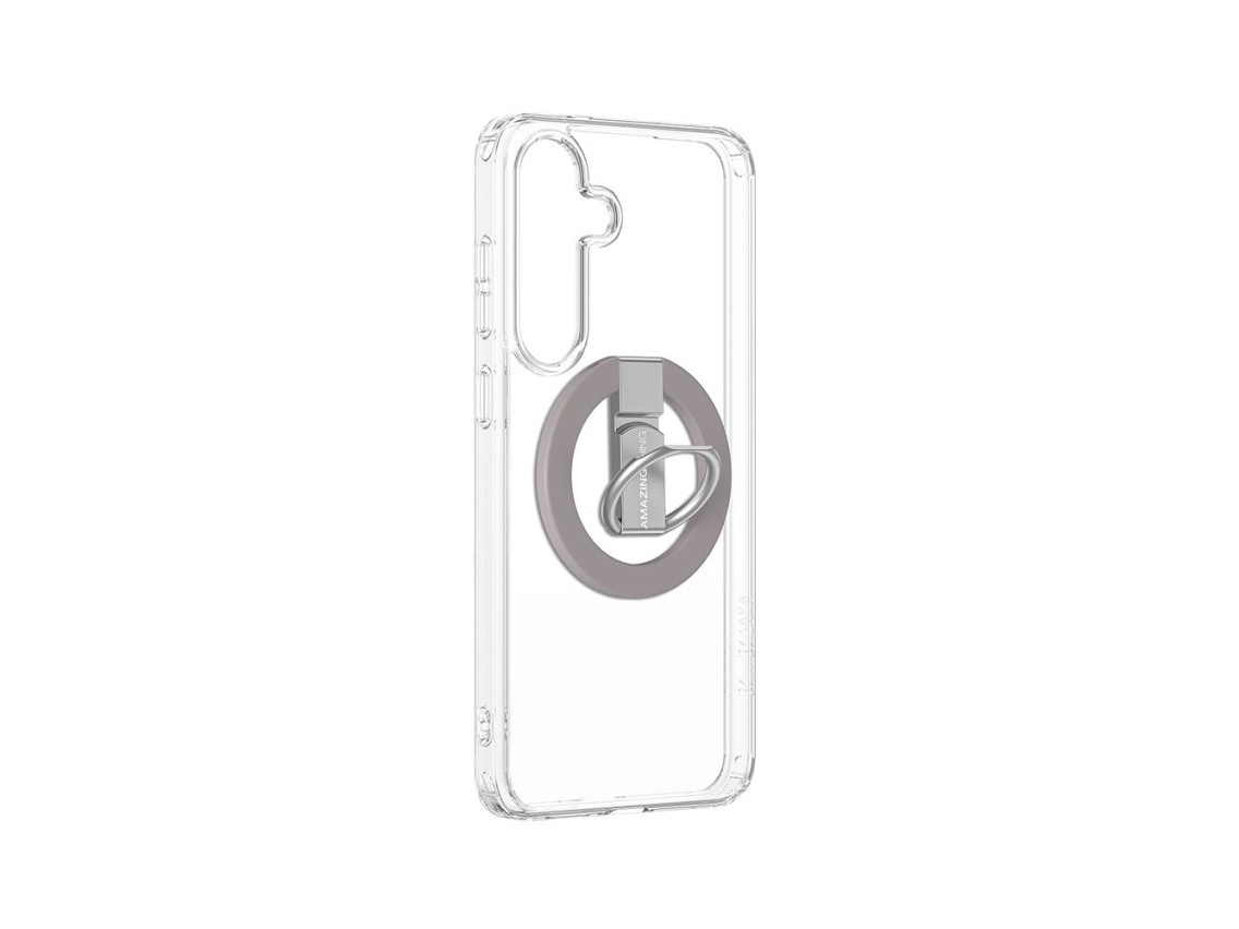 Capa AmazingThing Minimal Mag com Anel Magnético para Samsung Galaxy S25+ - Transparente