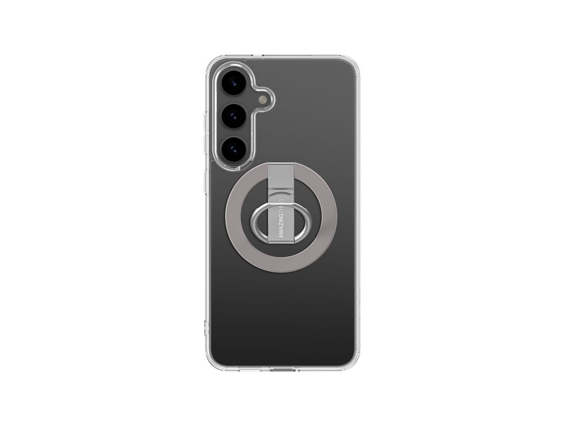 Capa AmazingThing Minimal Mag com Anel Magnético para Samsung Galaxy S25+ - Transparente