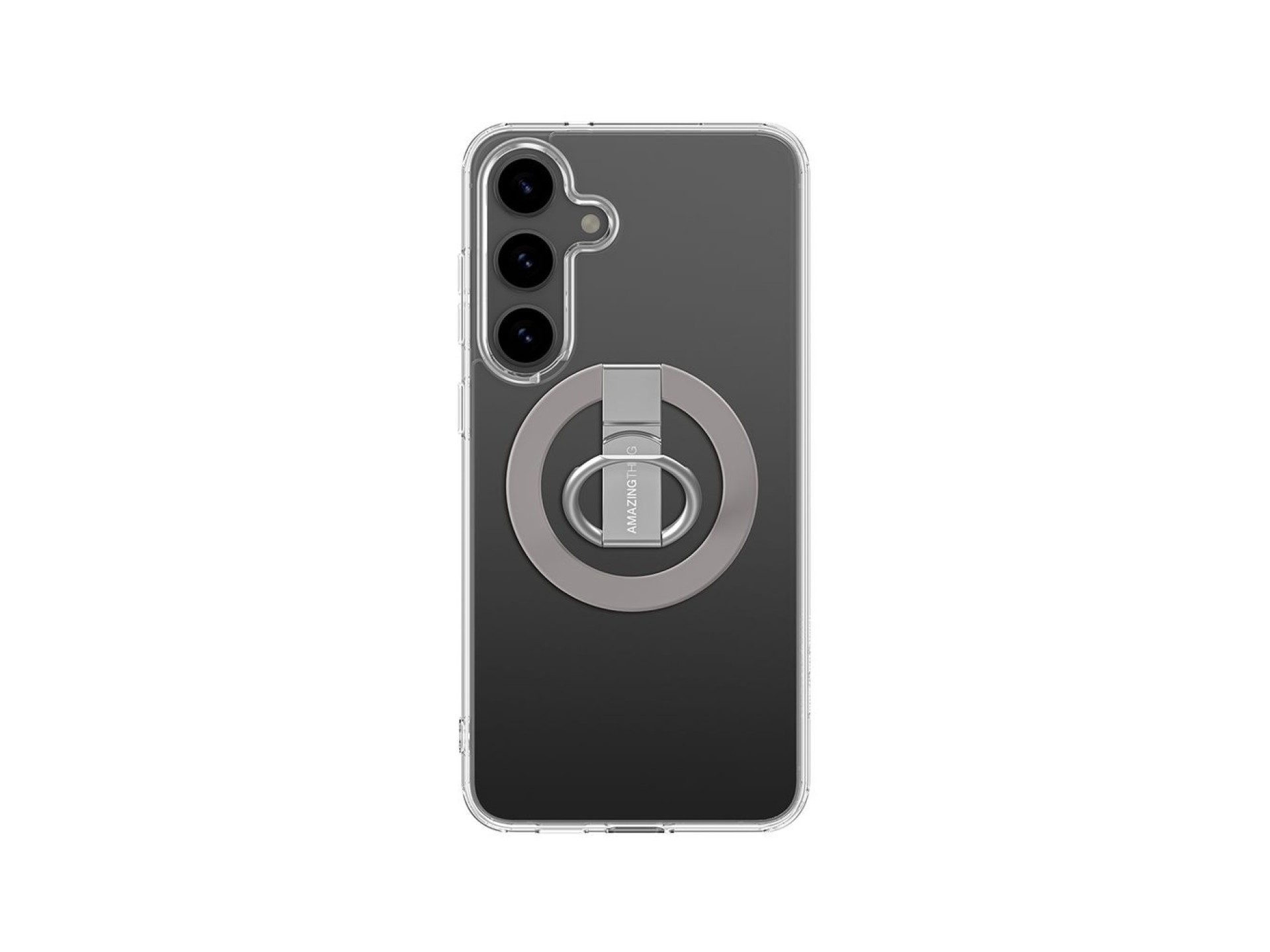 Capa AmazingThing Minimal Mag com Anel Magnético para Samsung Galaxy S25+ - Transparente