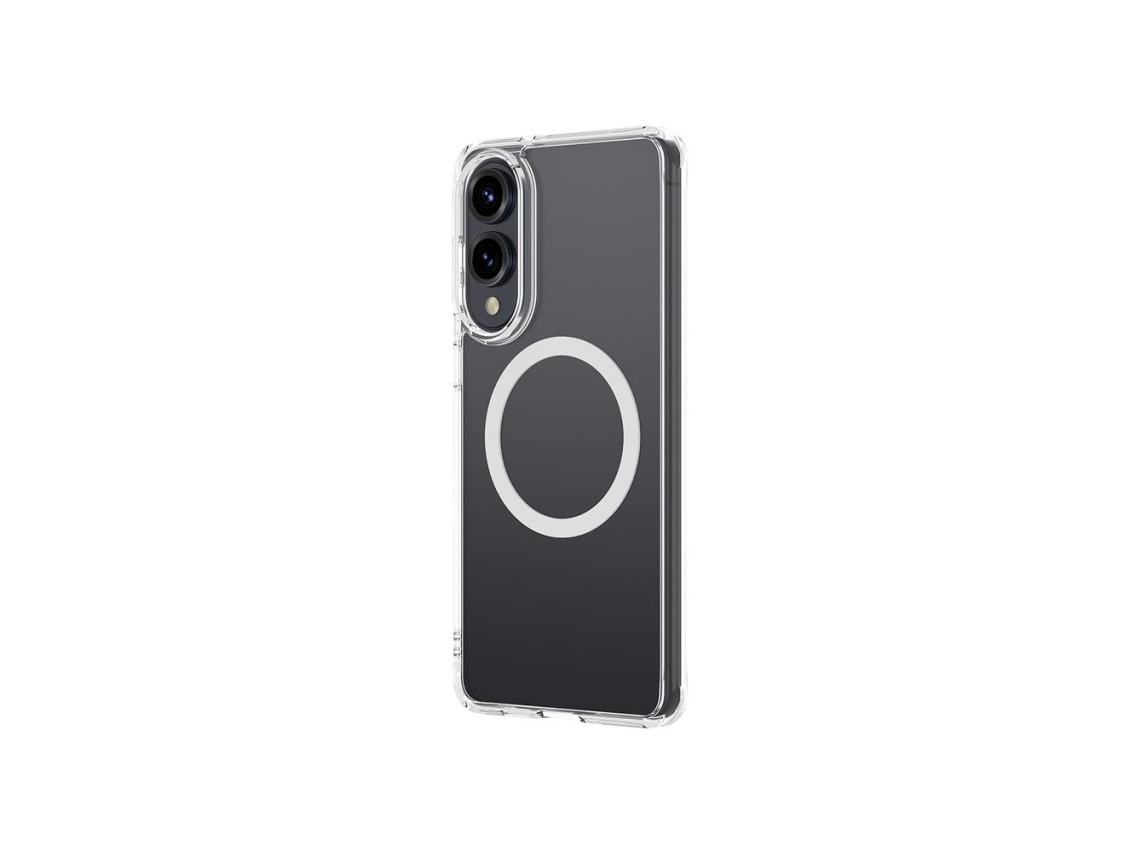AmazingThing Minimal Mag Case with Magnetic Ring for Samsung Galaxy S25 Edge - Transparent
