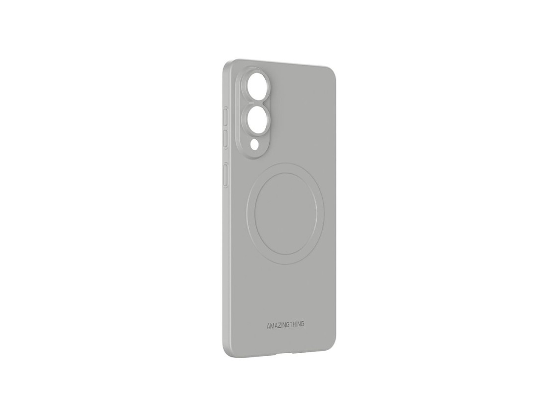Capa AmazingThing Minimal Air com Anel Magnético para Samsung Galaxy S25 Edge - Cinza