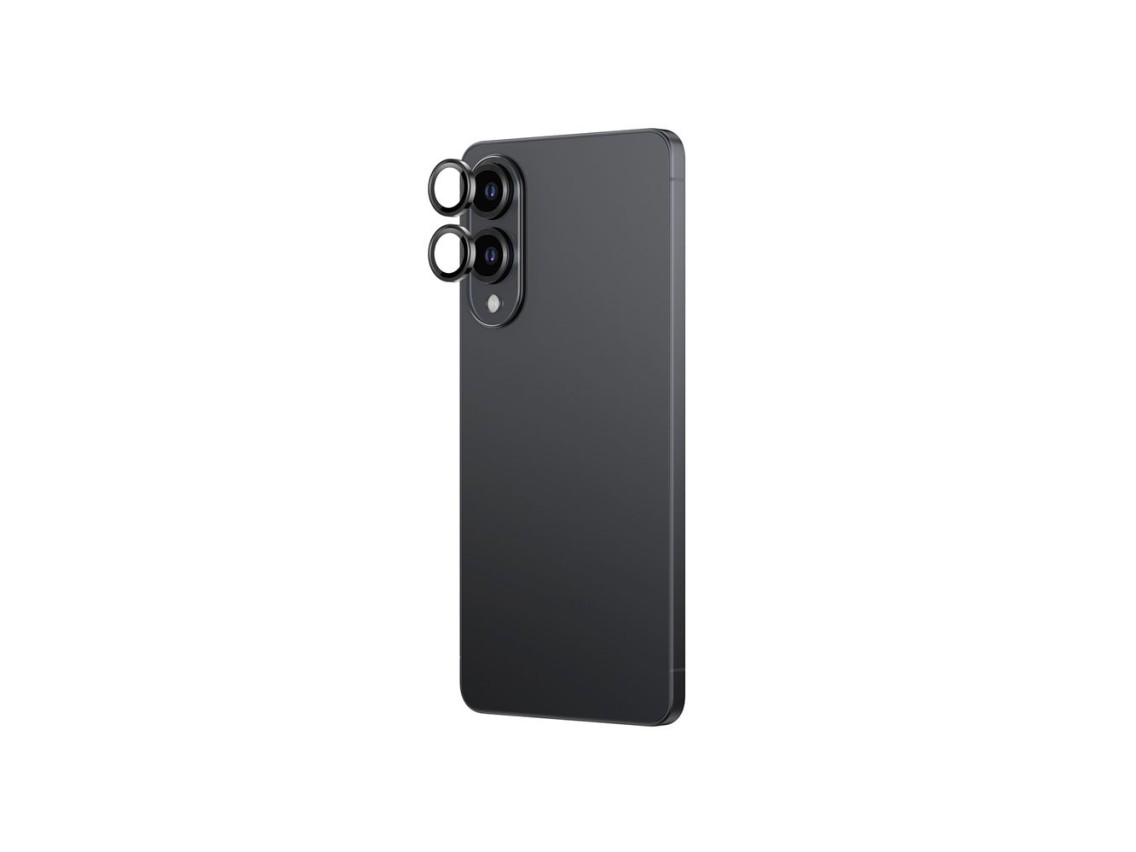 Lente de vidro AmazingThing Sapphire Radix AR para câmera do Samsung S25 Edge - Preta