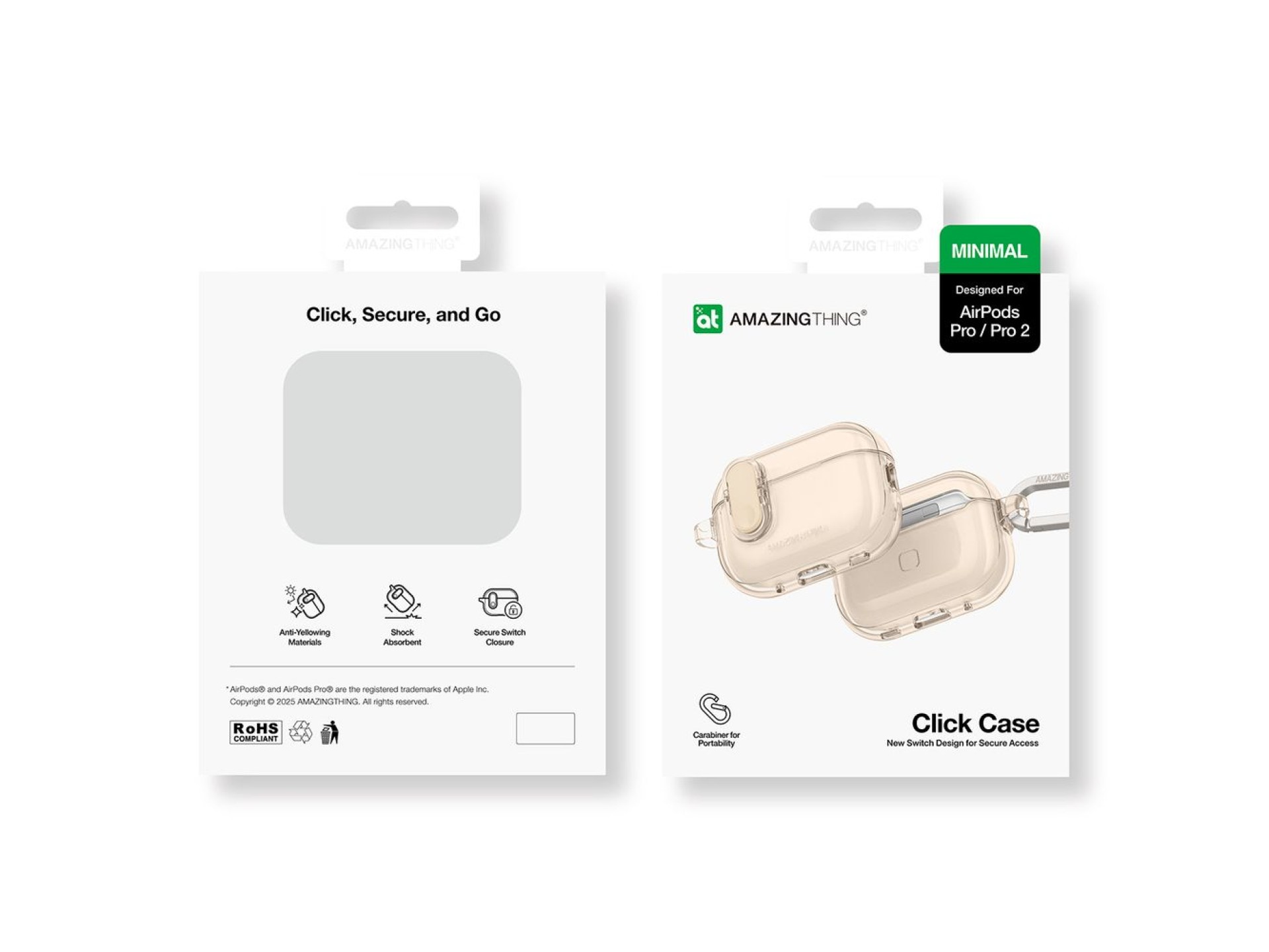 AmazingThing Minimal Case for AirPods Pro 2 - Desert