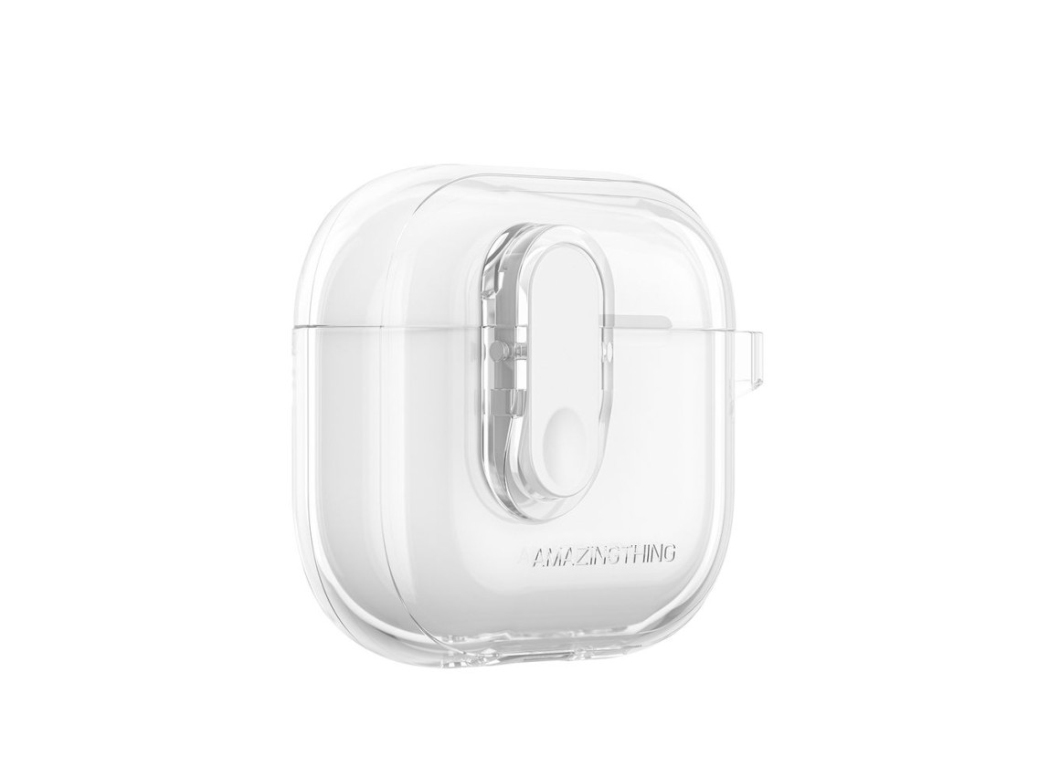 Funda minimalista AmazingThing para AirPods 4 - Transparente
