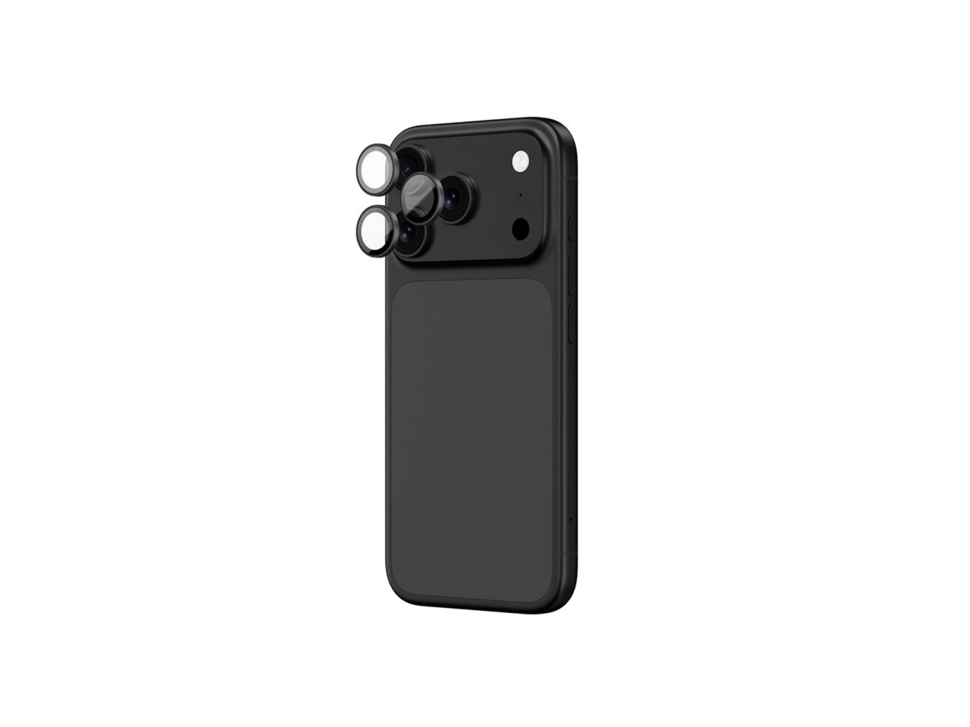 Película de vidro de safira AmazingThing para câmera do iPhone 17 Pro/Pro Max - com moldura cinza