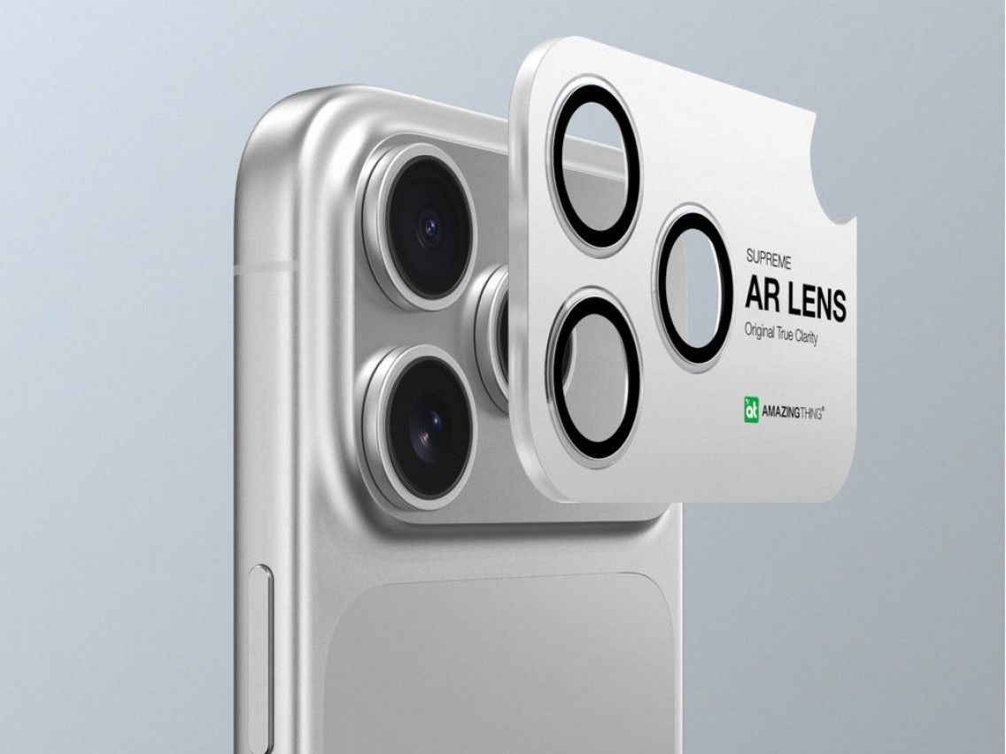 AmazingThing Sapphire Camera Glass for iPhone 17 Pro / Pro Max - with Black Frame