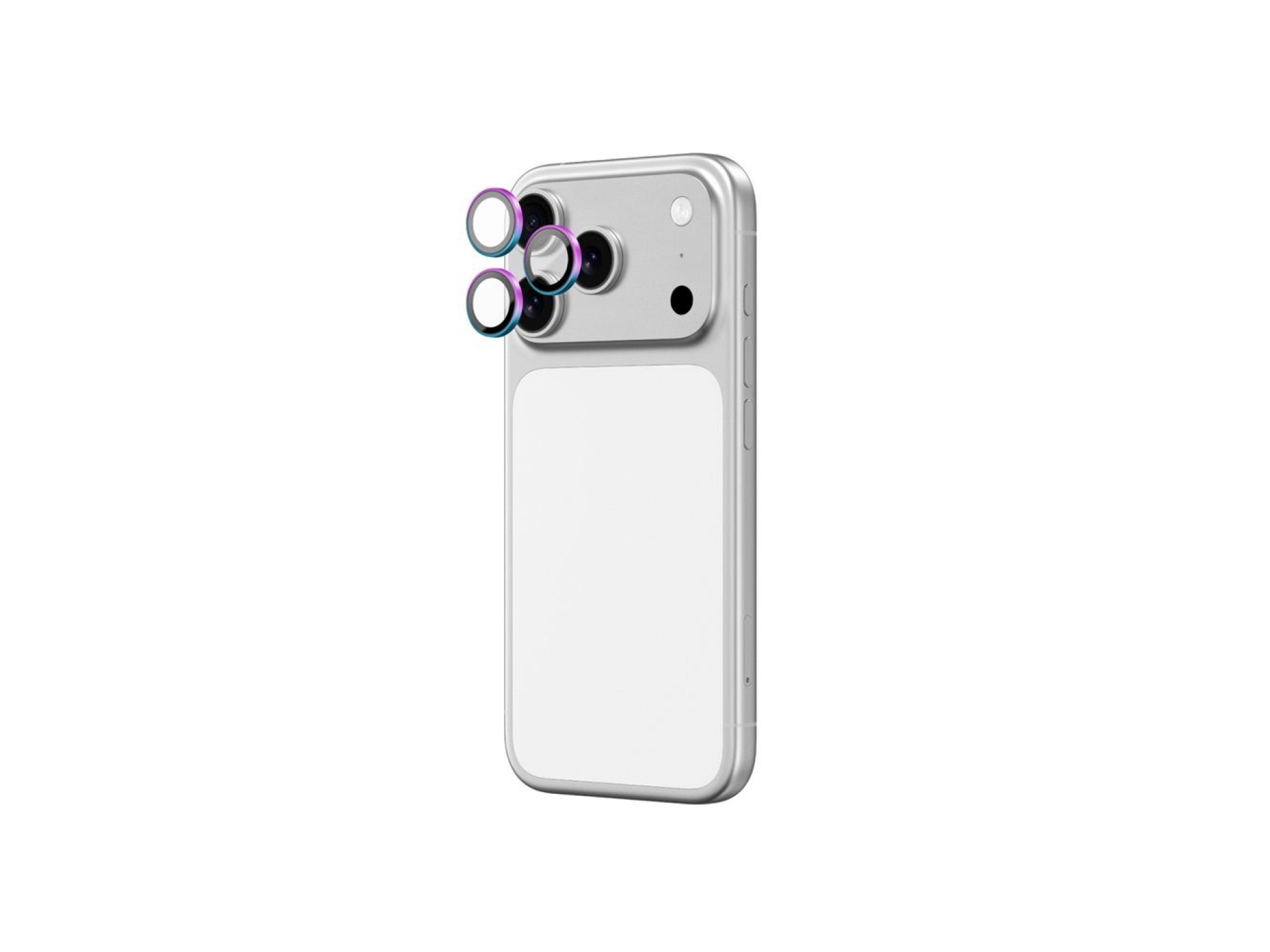 AmazingThing Lens Glass for iPhone 17 Pro / Pro Max with Rainbow Aluminum Frame