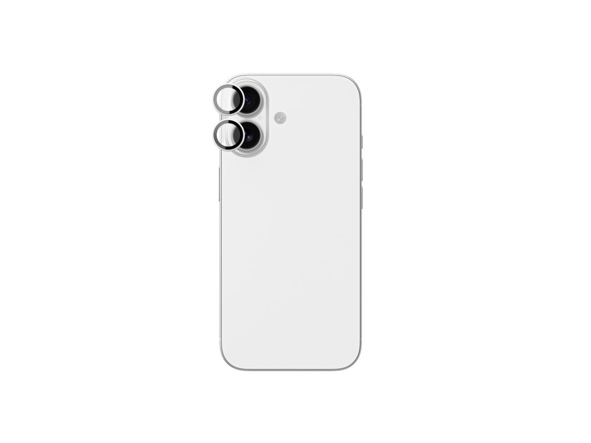 AmazingThing Lens Glass for iPhone 17 with Silver Aluminum Frame
