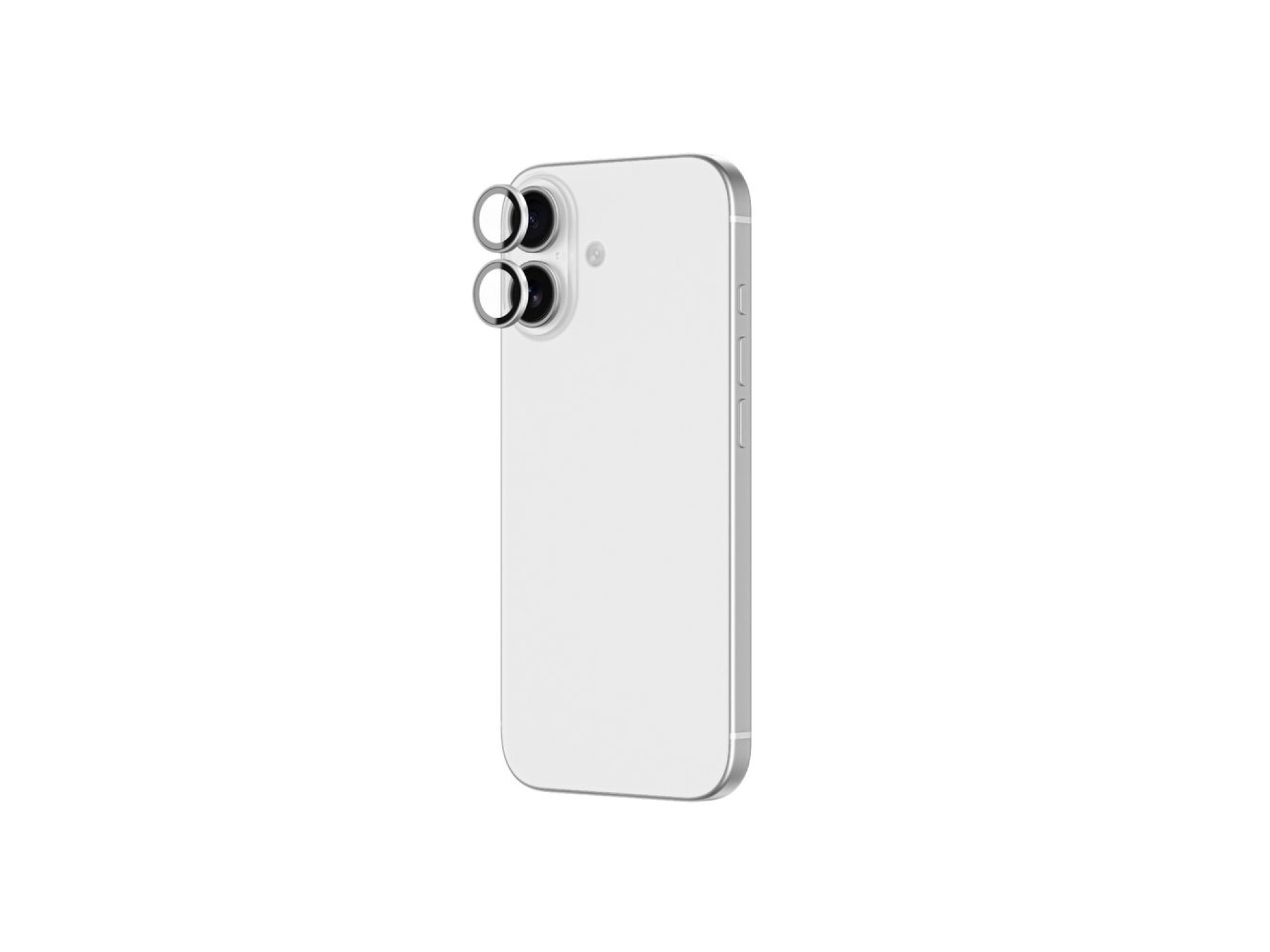 AmazingThing Lens Glass for iPhone 17 with Silver Aluminum Frame