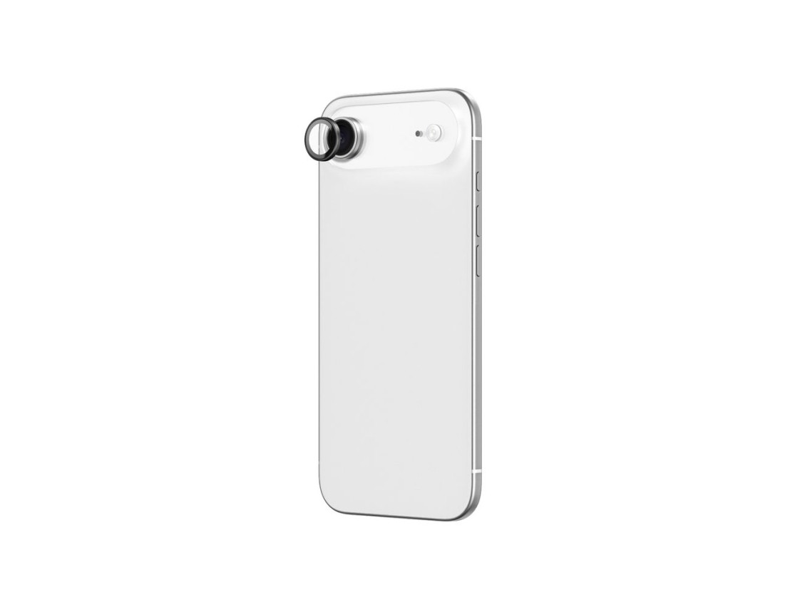 Lente de cristal AmazingThing para iPhone 17 Air con marco de aluminio negro