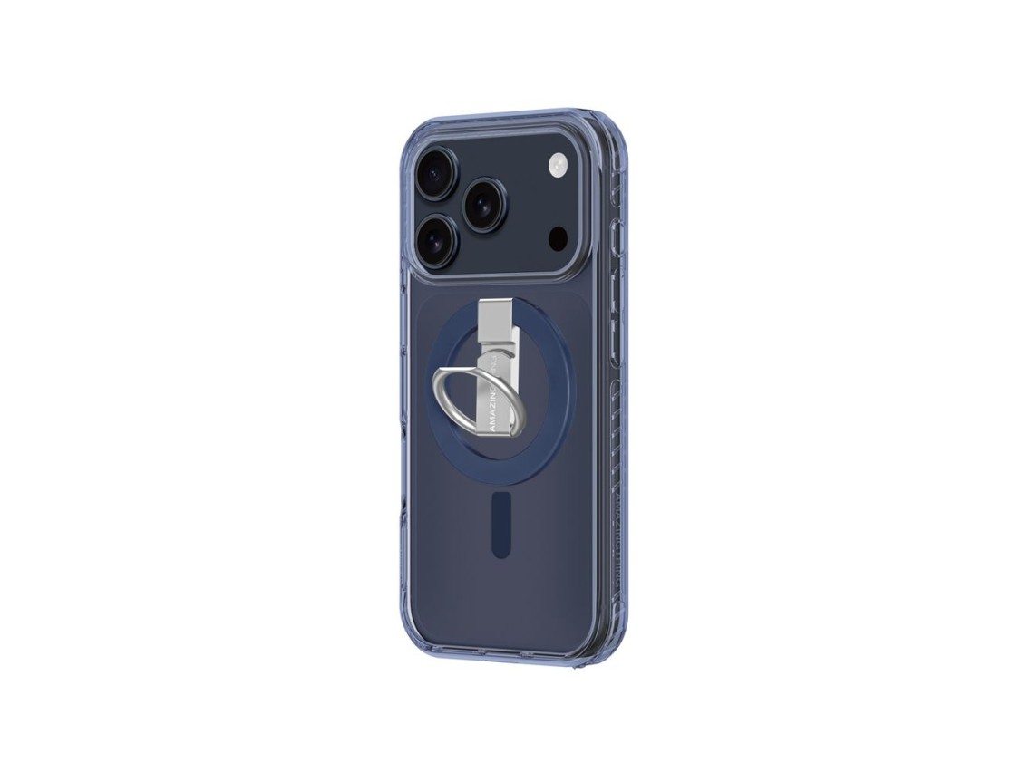 AmazingThing Titan Pro Grip Ring Set Case for iPhone 17 Pro Max Compatible with MagSafe - Blue