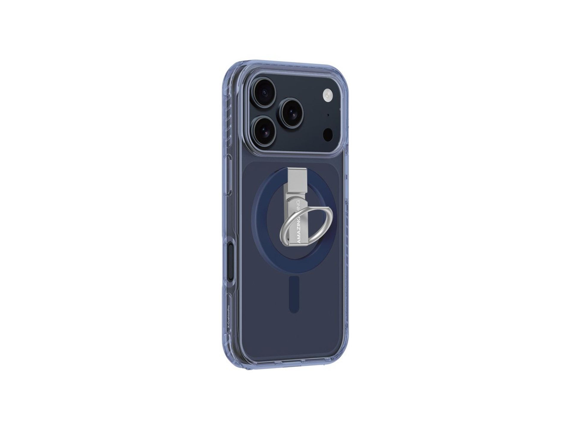 AmazingThing Titan Pro Grip Ring Set Case for iPhone 17 Pro Max Compatible with MagSafe - Blue