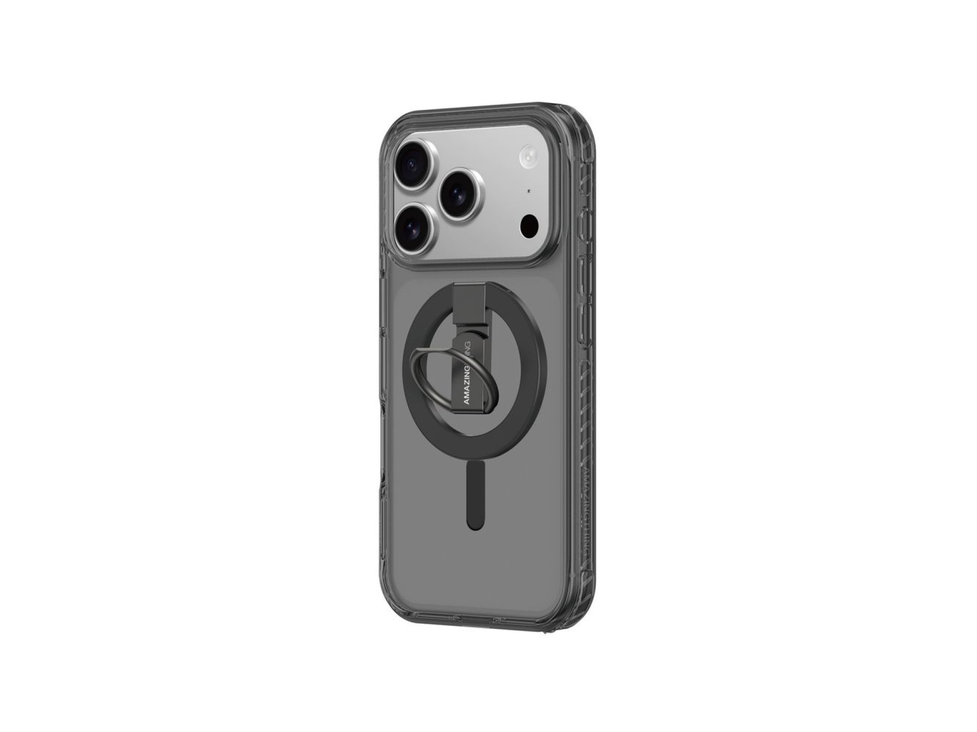 Funda AmazingThing Titan Pro Grip Ring Set para iPhone 17 Pro Max compatible con MagSafe - Negra