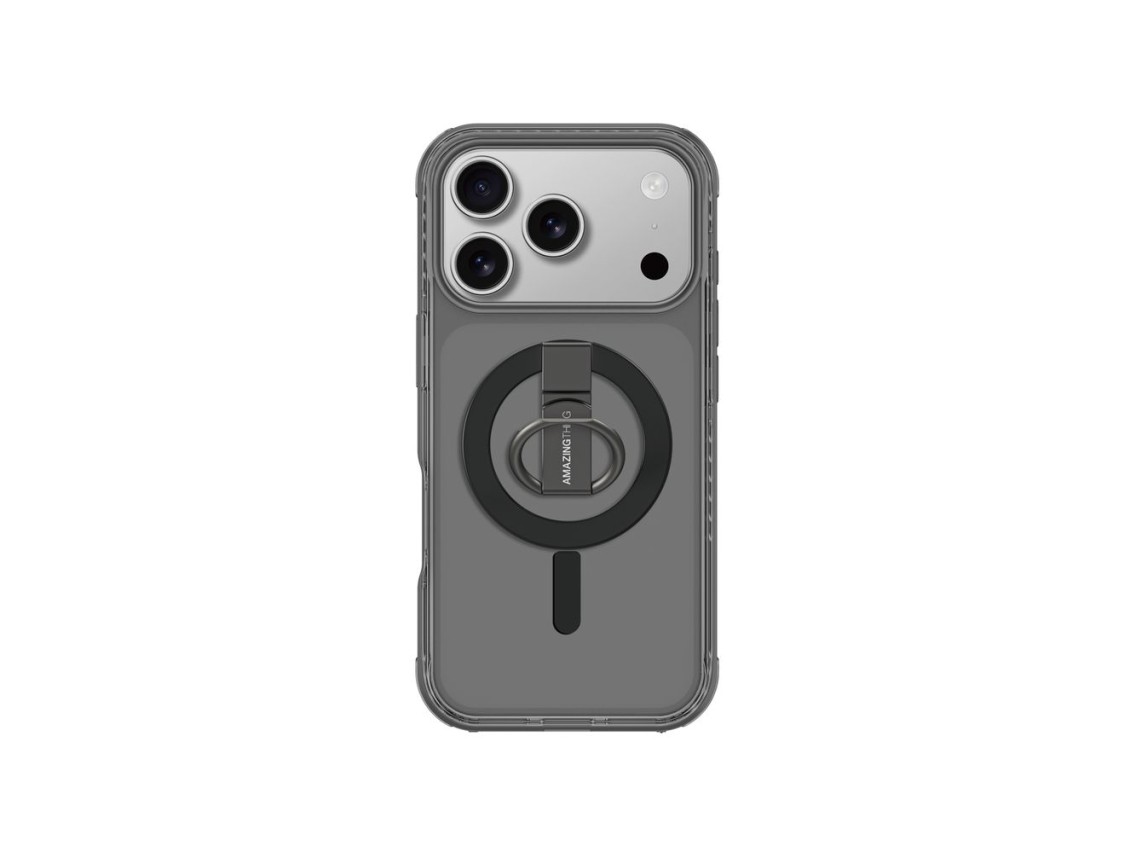 Funda AmazingThing Titan Pro Grip Ring Set para iPhone 17 Pro compatible con MagSafe - Negra
