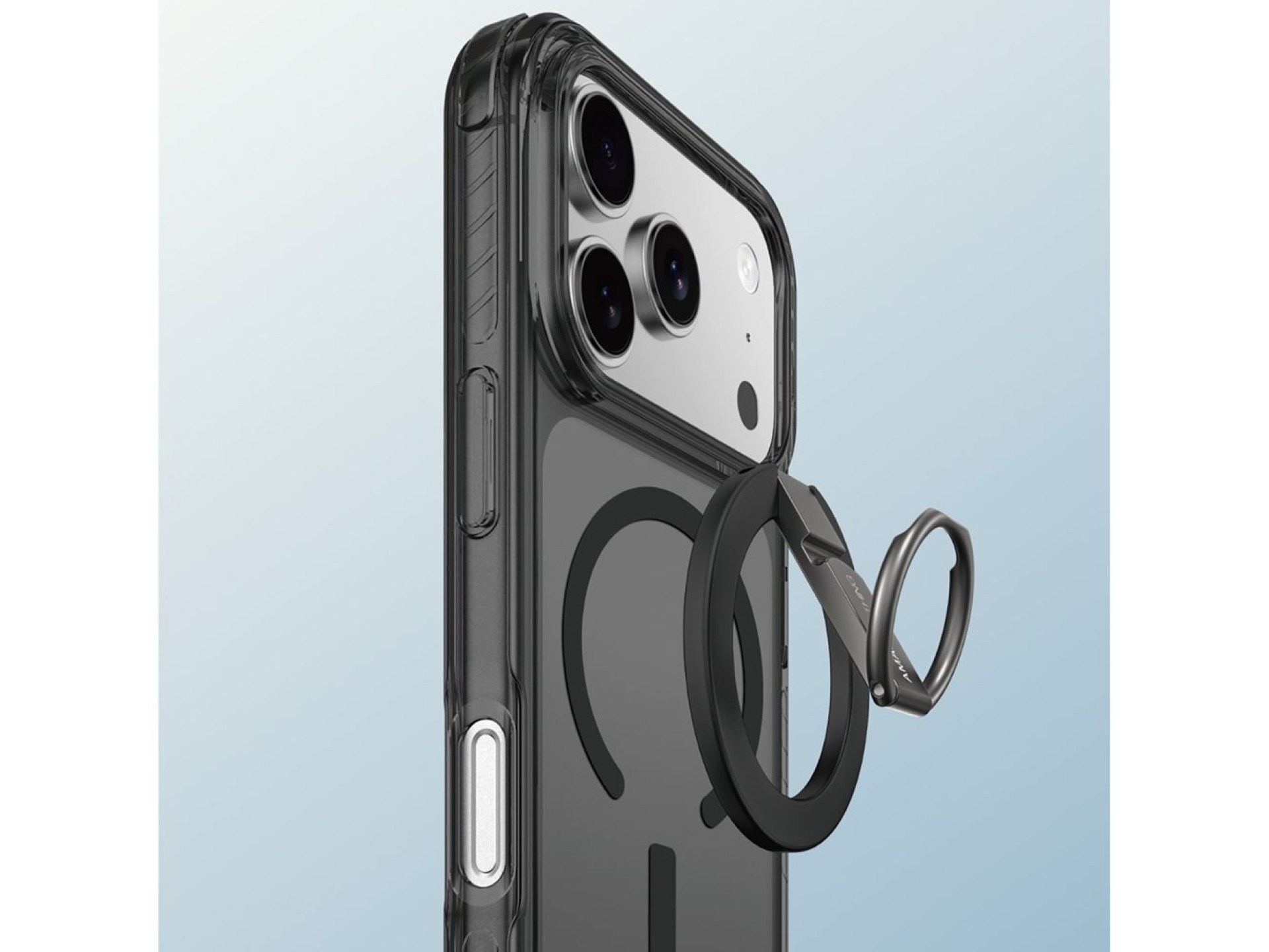 Funda AmazingThing Titan Pro Grip Ring Set para iPhone 17 Pro compatible con MagSafe - Negra
