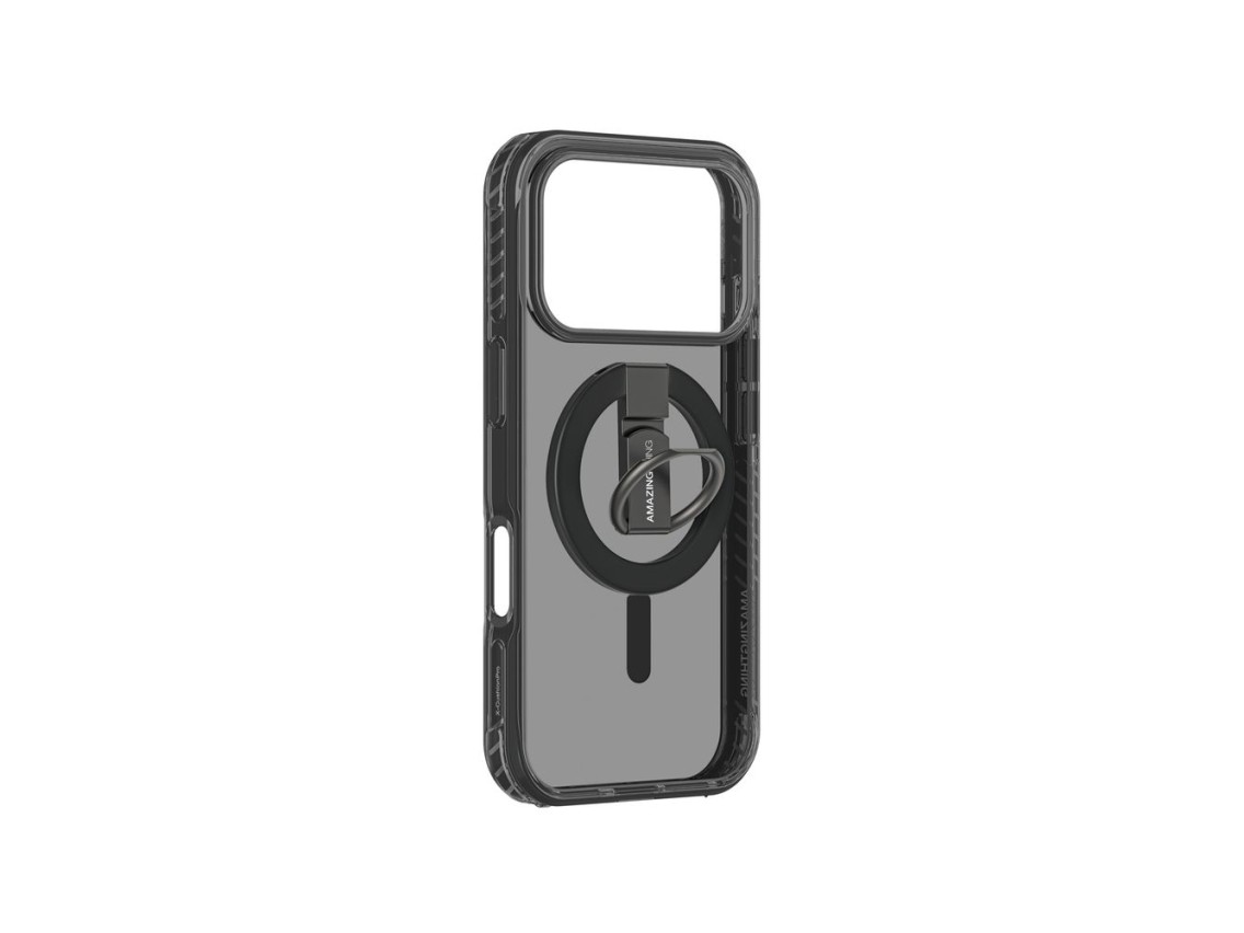 Funda AmazingThing Titan Pro Grip Ring Set para iPhone 17 Pro compatible con MagSafe - Negra