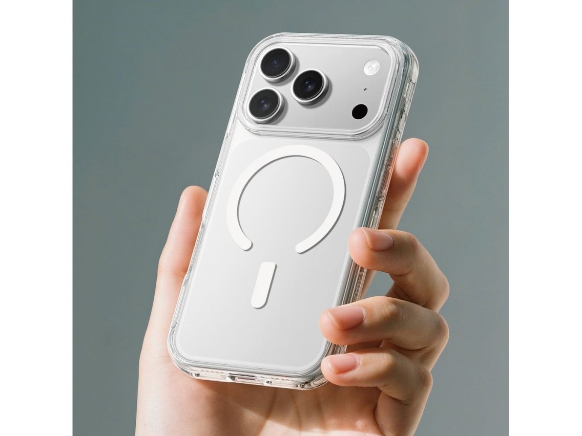 Capa AmazingThing Titan Pro para iPhone 17 Pro compatível com MagSafe - Transparente