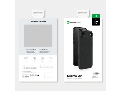 Funda AmazingThing Minimal Air para iPhone 17 Air compatible con MagSafe - Negra Funda AmazingThing Minimal Air para iPhone 17 Air compatible con MagSafe - Negra
