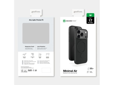 AmazingThing Minimal Air Case for iPhone 17 Pro Max Compatible with MagSafe - Black AmazingThing Minimal Air Case for iPhone 17 Pro Max Compatible with MagSafe - Black
