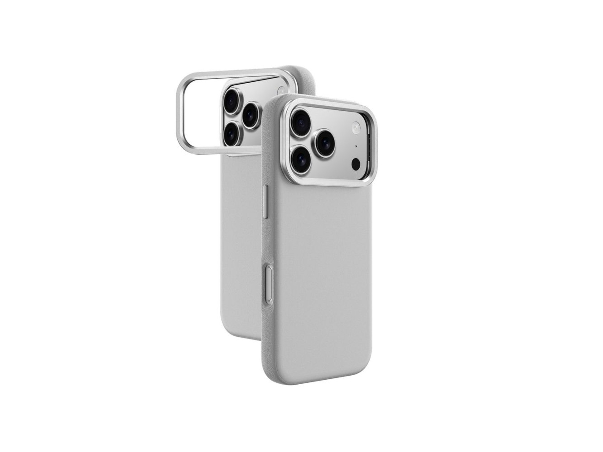 Capa AmazingThing Glamour para iPhone 17 Pro Max com suporte - Cinza